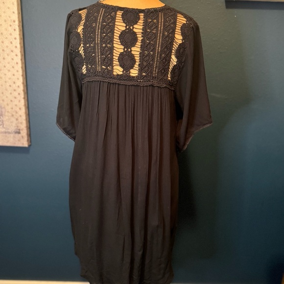 NWT Amuse society Square neck Pull over embroidered boho dress XS - Picture 6 of 11
